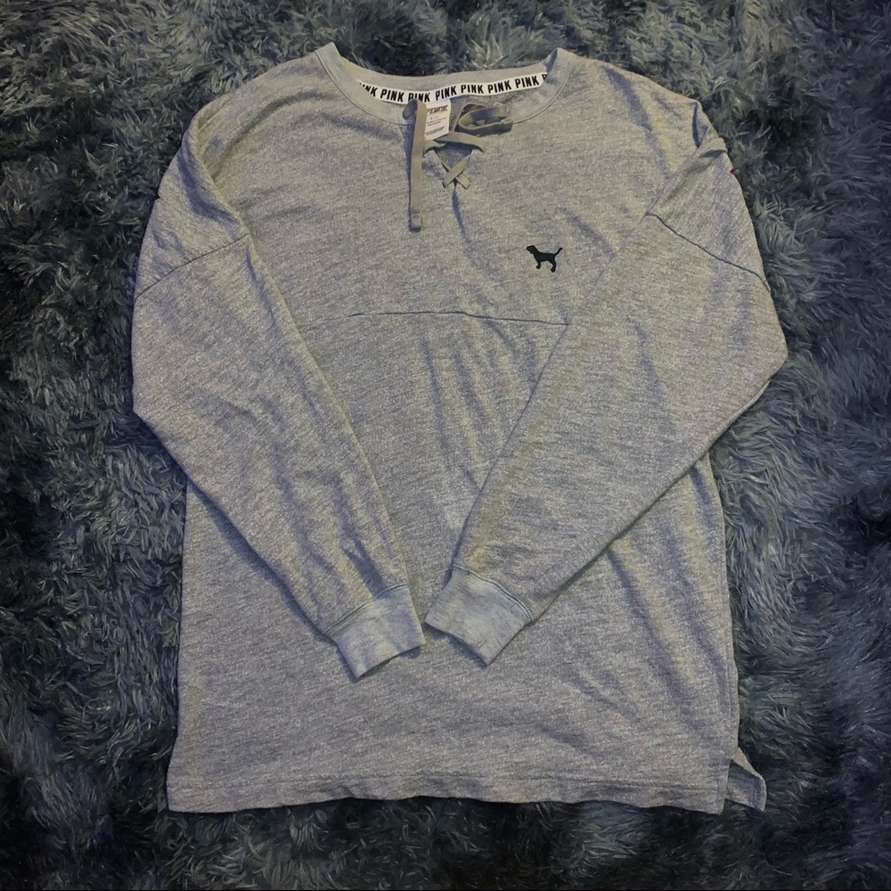 GREY PINK Victoria Secret Pullover